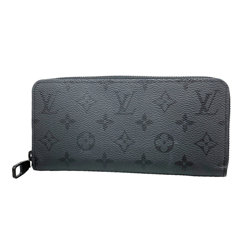 Louis Vuitton Monogram Midnight Zippy Wallet Horizontal M28048 Black Men's Long